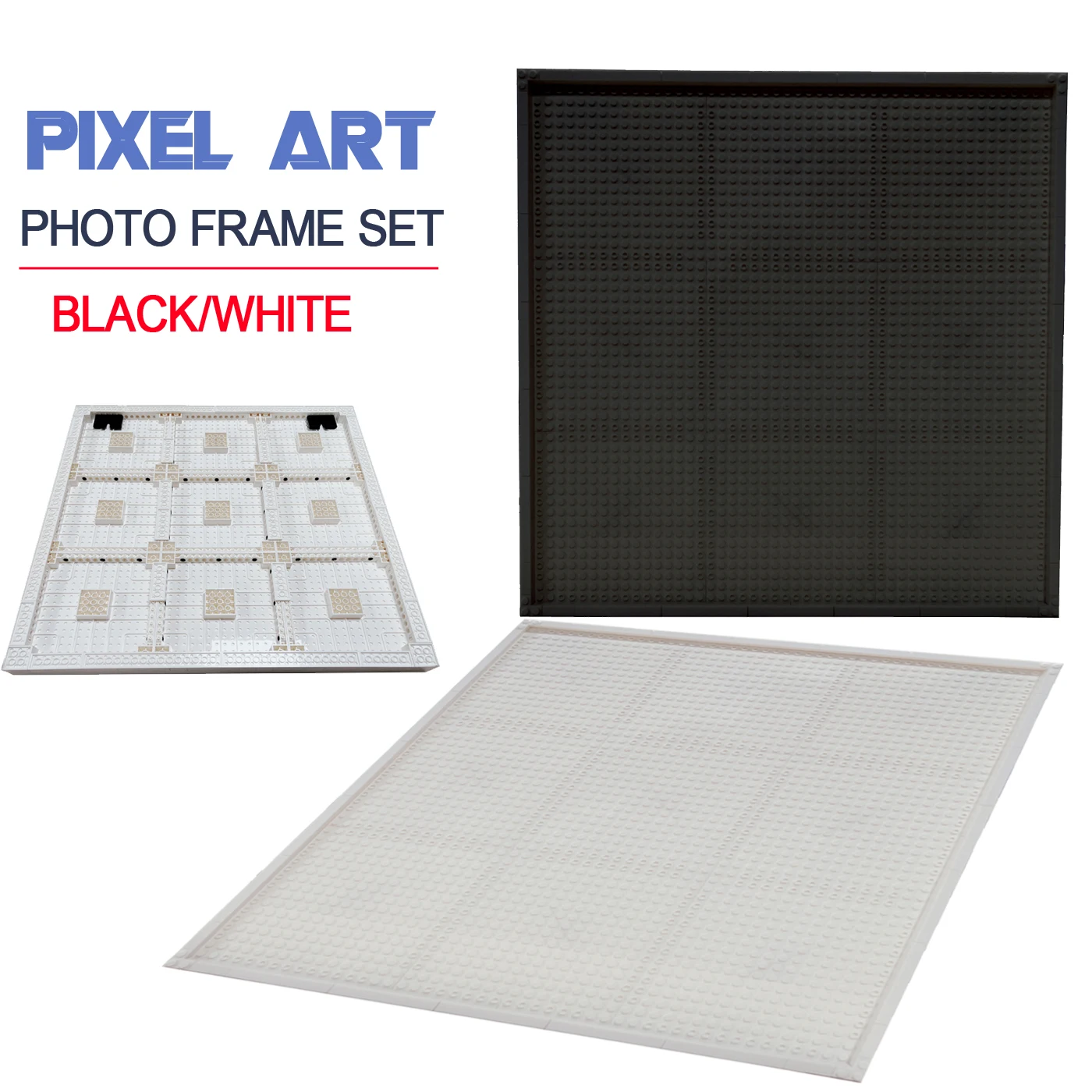 Pixel Painting Baseplate Photo Frame 65803 for Particle Square Plate Round Tile 3024 98138 3070 6141 for Art Remix 30010 ETC