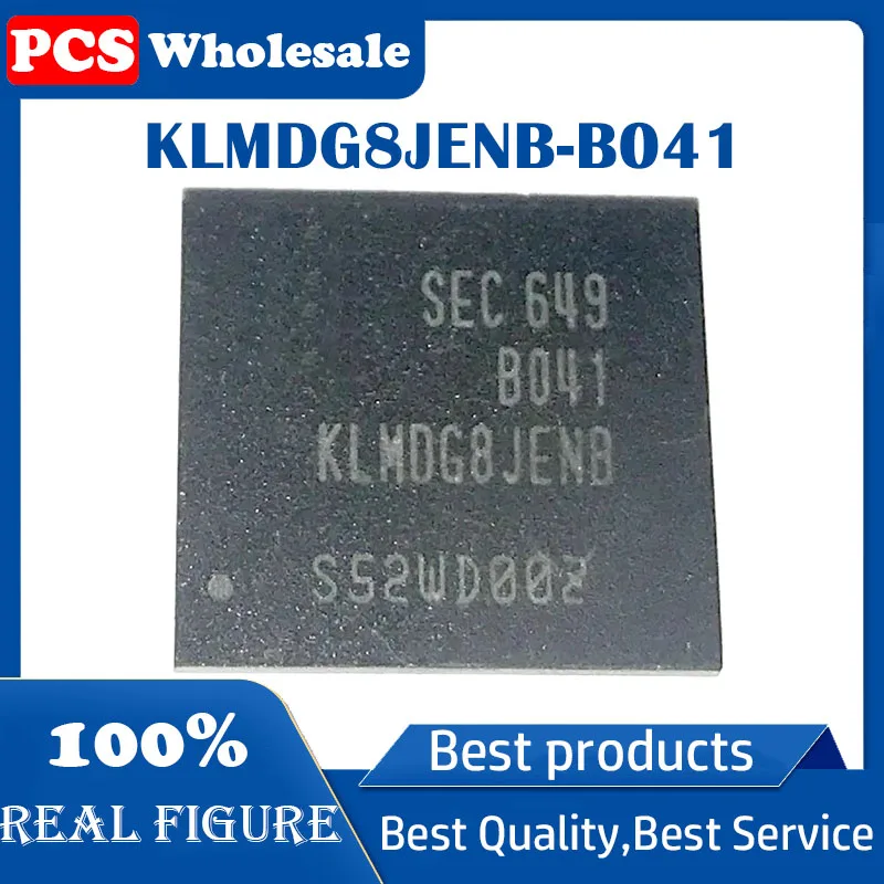 100%Working KLMDG8JENB-B041 KLMDG8JENB B041 128GB BGA153 EMMC 128G Flash Memory IC Chipset Empty data memory