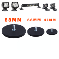 1PC 88/66/43mm M10/M8/M6 Bolt Magnetic Base Mount Bracket Clamp LED Work Light Bar Holder SUV Offroad
