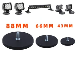 1PC 88/66/43mm M10/M8/M6 Bolt Magnetic Base Mount Bracket Clamp LED Work Light Bar Holder SUV Offroad