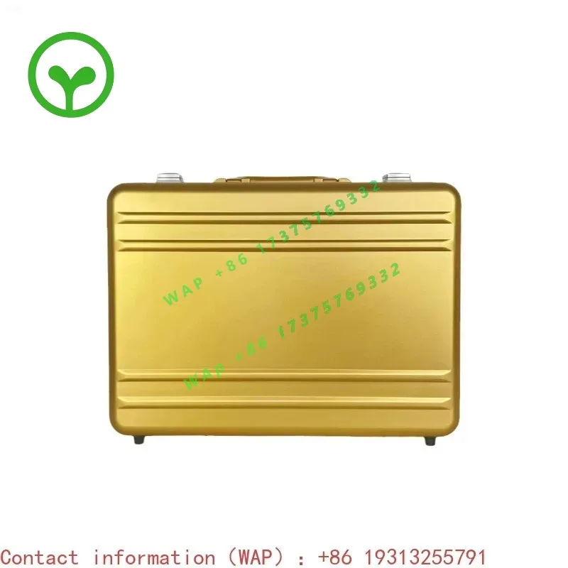 【Factory Price】gold Aluminum Briefcase Attache Cases Men Laptop Metal Aluminum Tool Case