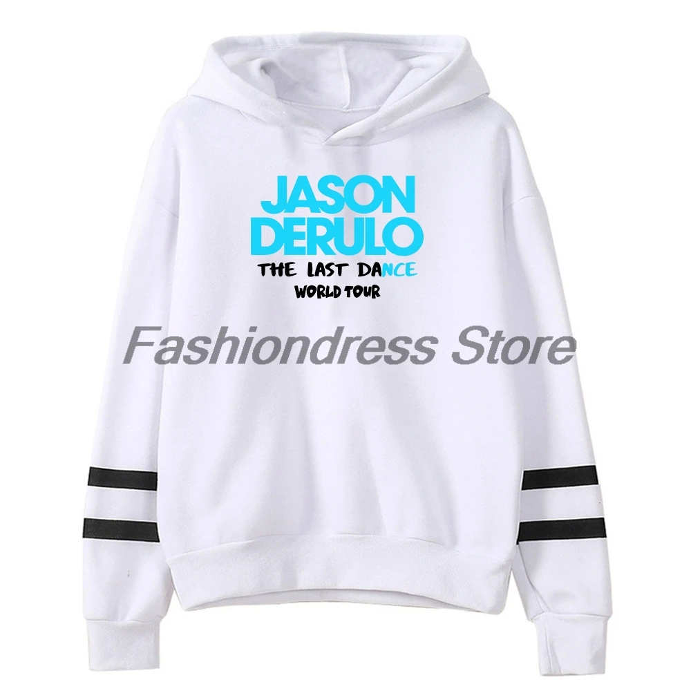 Jason Derulo Last Dance World Tour 2026 Hoodie Pocketless Parallel Bars Sleeve Streetwear Women Men Hooded Sweatshirts