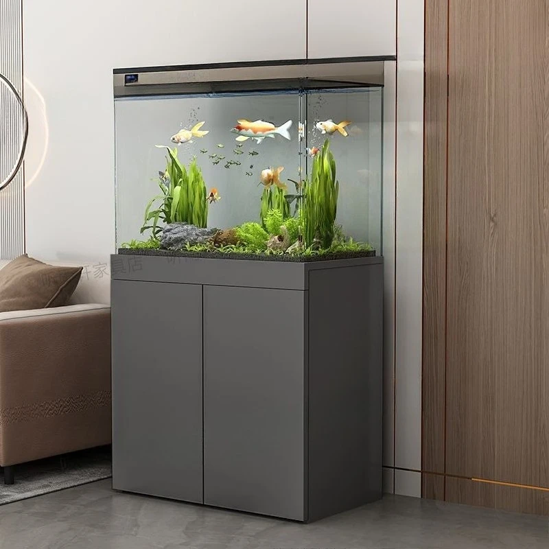 Light luxury living room home fish tank cabinet, fish tank bottom cabinet, entrance partition cabinet, fish tank shelf, aquarium