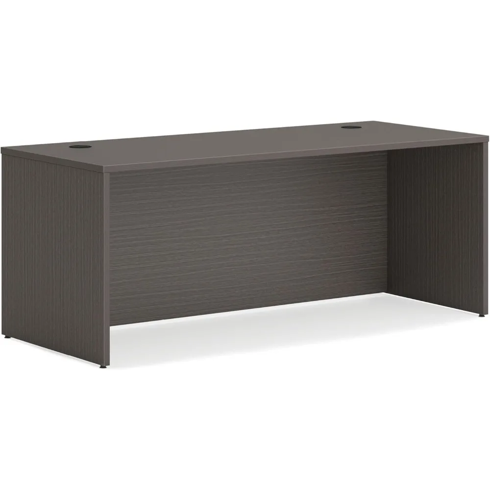 HON MOD Executive Desk 72-Inch Large Computer Desk Shell, Thick Wooden Laminate, Modern Table with Cord Management, 72 W x 30 D