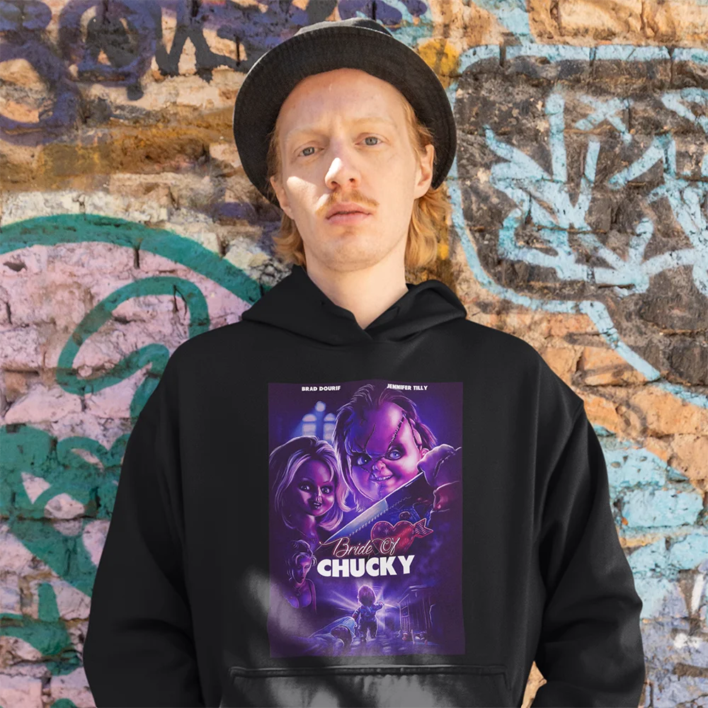 

Chucky's Bride vintage Horro Movie designer hoodie scray film printed street wear clothes hoodies Halloween gift graphic hoodies