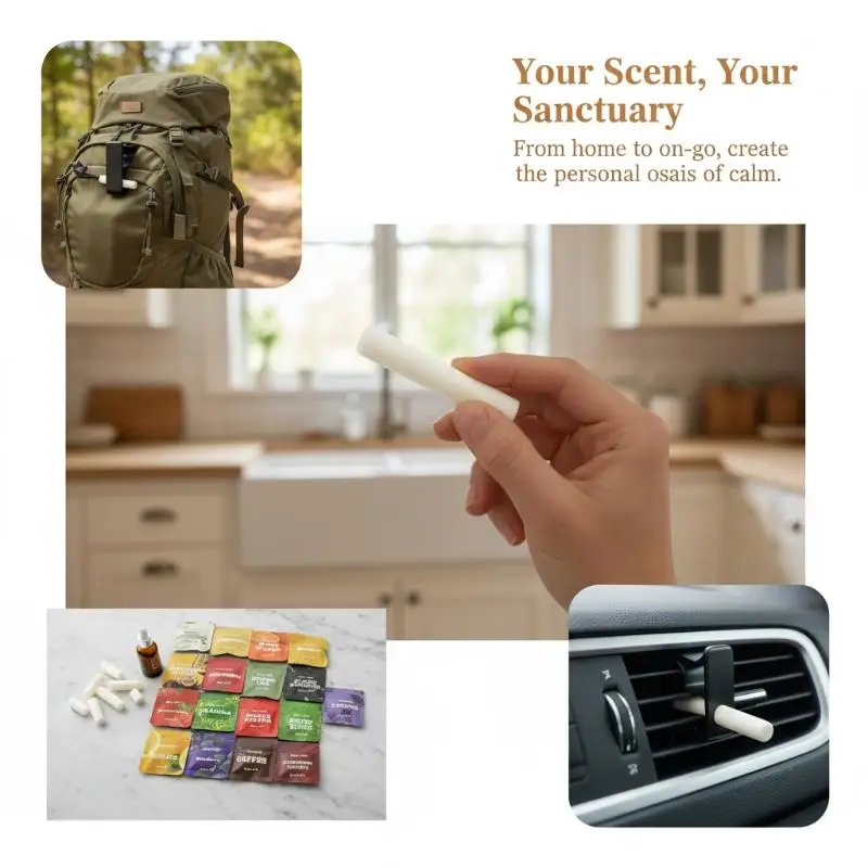 3Pcs/Bag Smokeless Aromatherapy Essential Oil Inhaler Bar Energy Refreshing Quit  Oral Aroma Replacement Stick view 5