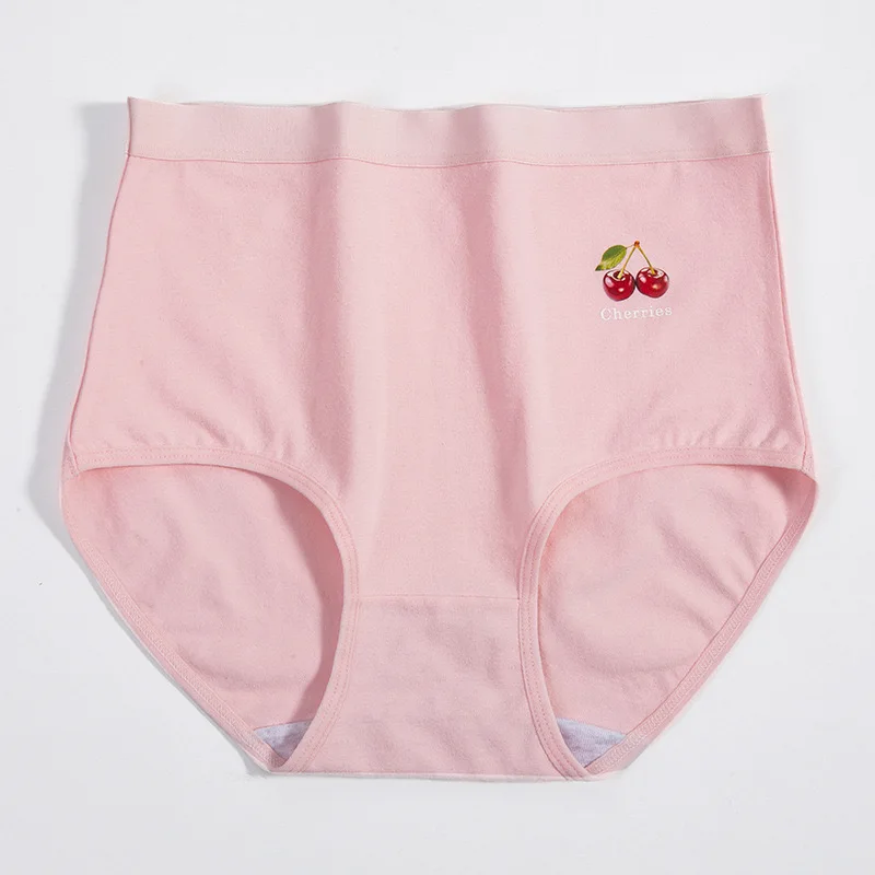 5pcs Women's Cotton Panties Lady Large Size High Waist Underwear Fashion Girls Briefs Breathable Panty Plus Size Female Lingerie
