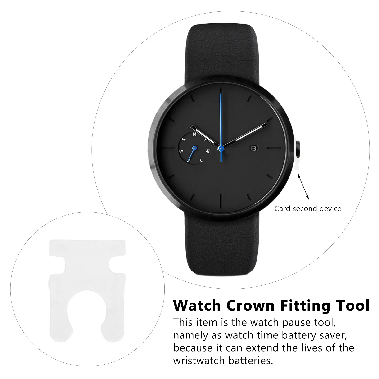 

1000Pcs Watch Crown Stopper Plastic Watch Repair Tool Wristwatch Extending Accessory Wristwatch Time Crowns Stopper