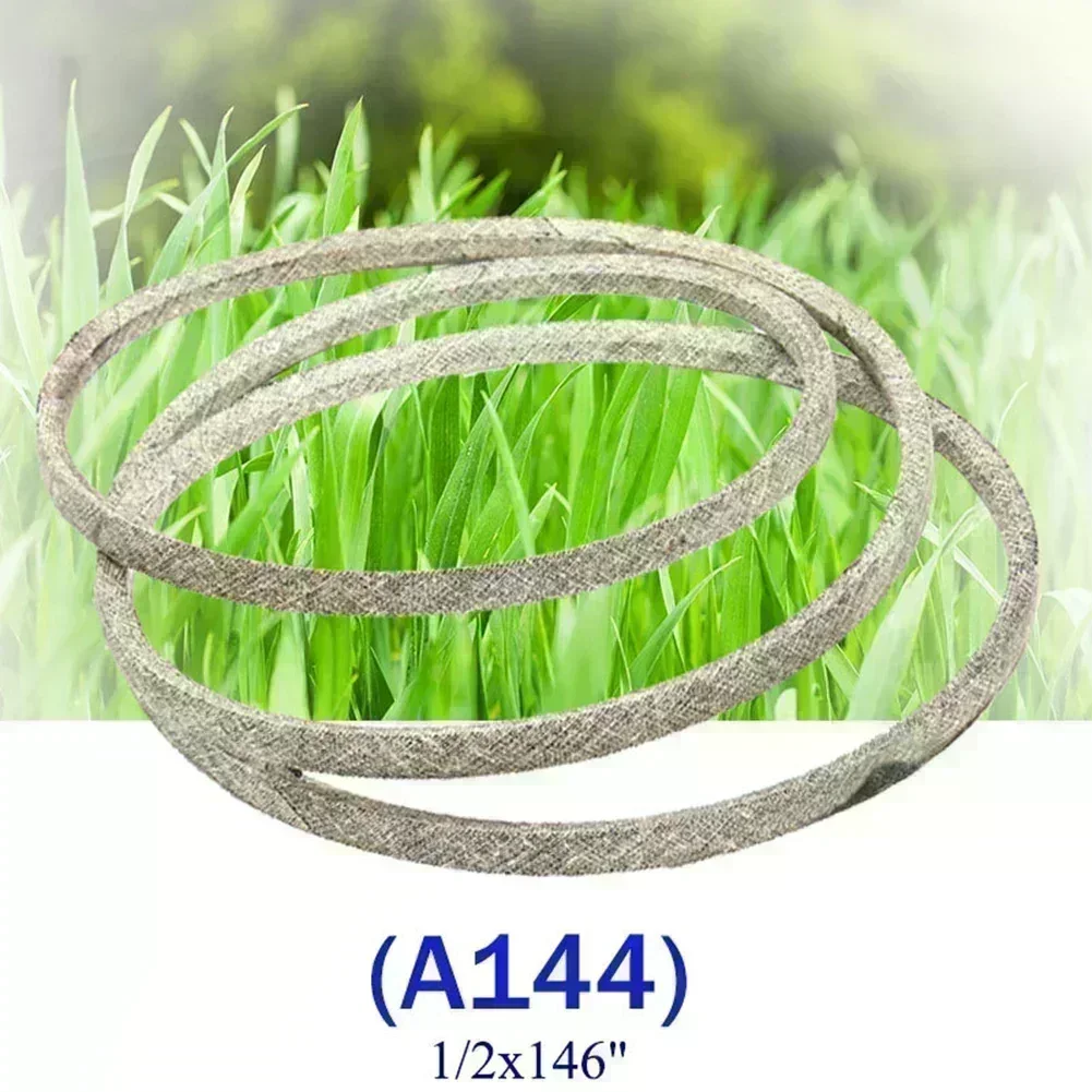 

Lawn mower replacement belt model A144 suitable for various riding mower applications including the EZTRAK series