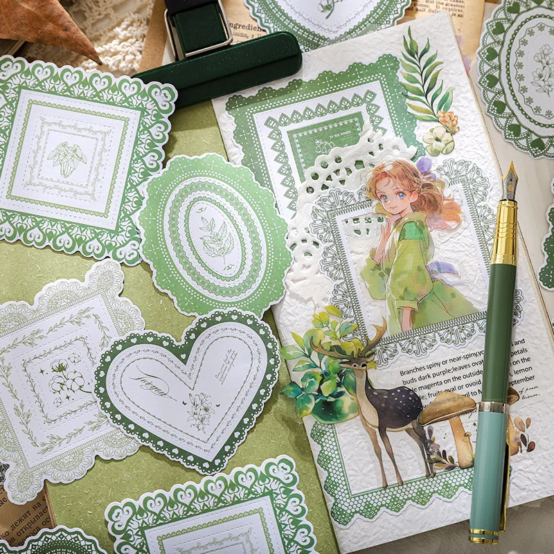 Paper Scrapbook Stickers Unique Decorative Adhesive Heart Stickers Diy Diary Stickers for Craft Projects