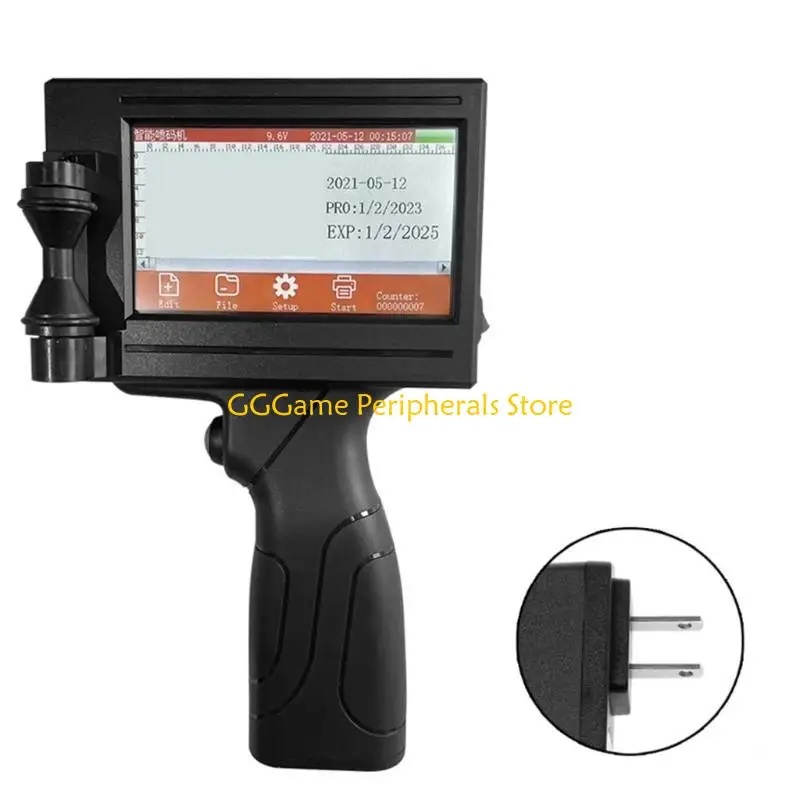 

U55B 12.7mm BarBatchCode Date Number Logos Expiry Date Label Jet Inkjet Printers