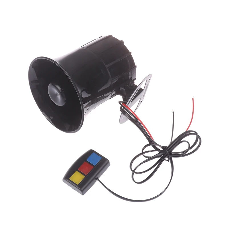 Bocina de aire de bocina de coche con sonido fuerte de 3 tonos, bocina de sonido fuerte de 12V, altavoz para coche, motocicleta, policía, sirena de fuego, bocina, altavoz 115DB Visible