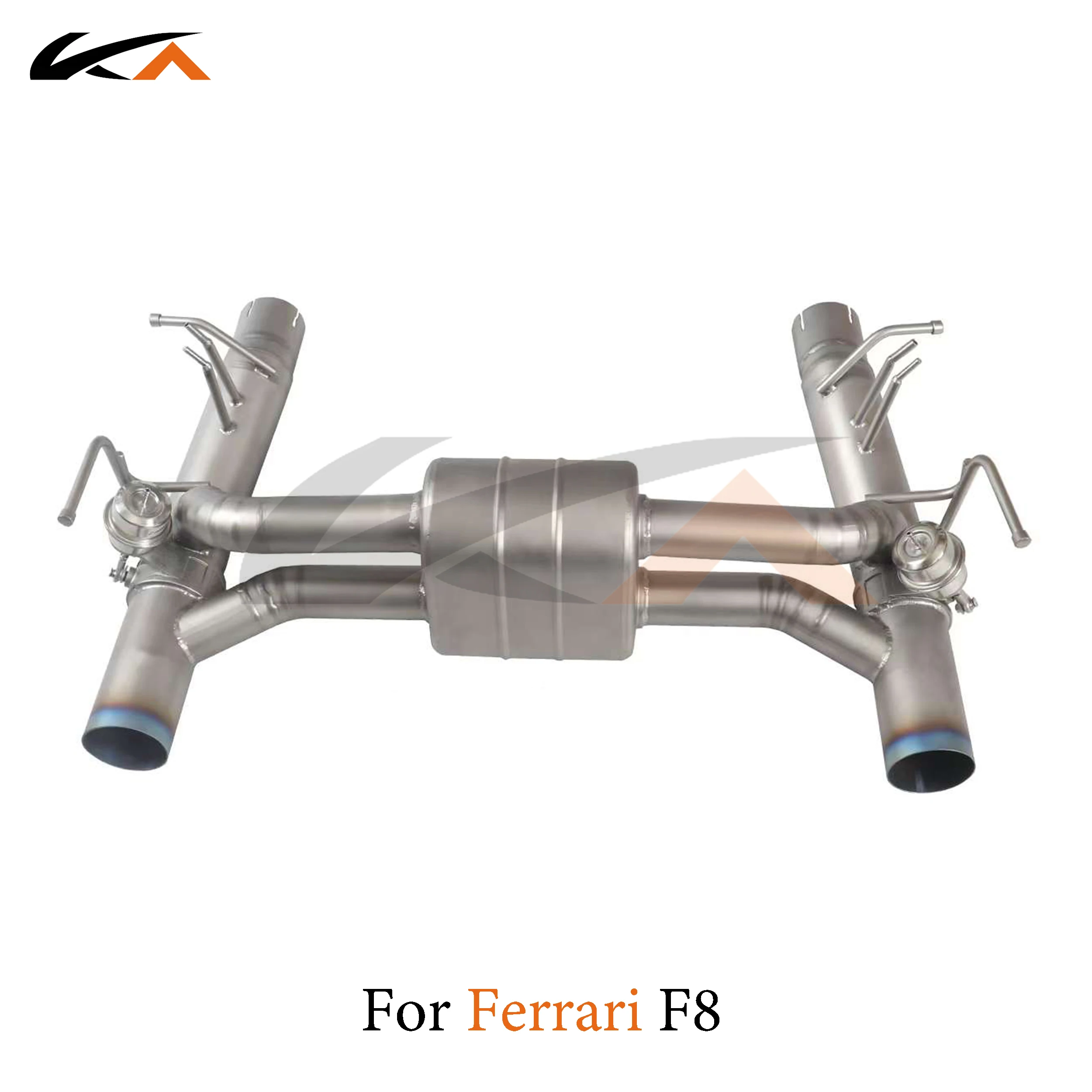 

KA Tuning exhaust system parts titanium alloy catback for Ferrari F8 3.9T rear section performance muffler valve