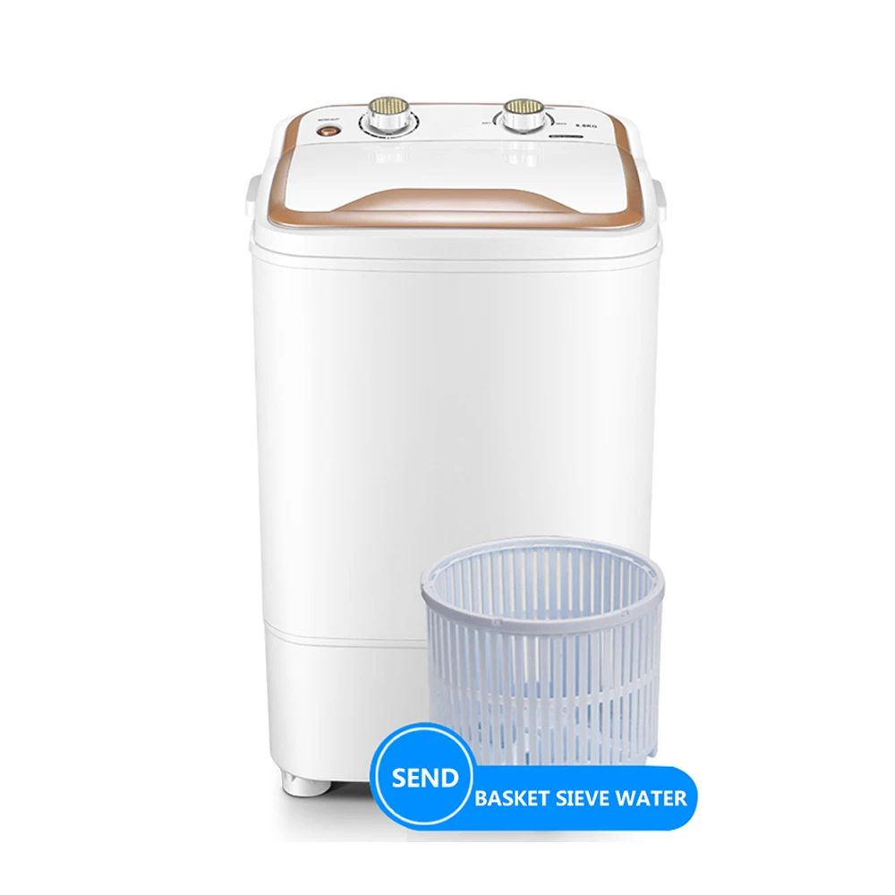 Large capacity single cylinder household semi automatic small dormitory baby baby mini washing machine