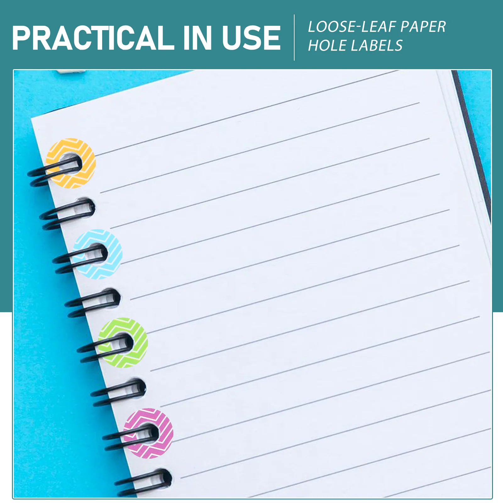 لكمة تعزيز ملصقات 6 أوراق تعزيز ثقب الورق ل مجلدات أوراق فضفاضة أجهزة الكمبيوتر المحمولة المخططين ثقب الحرف اليدوية #3