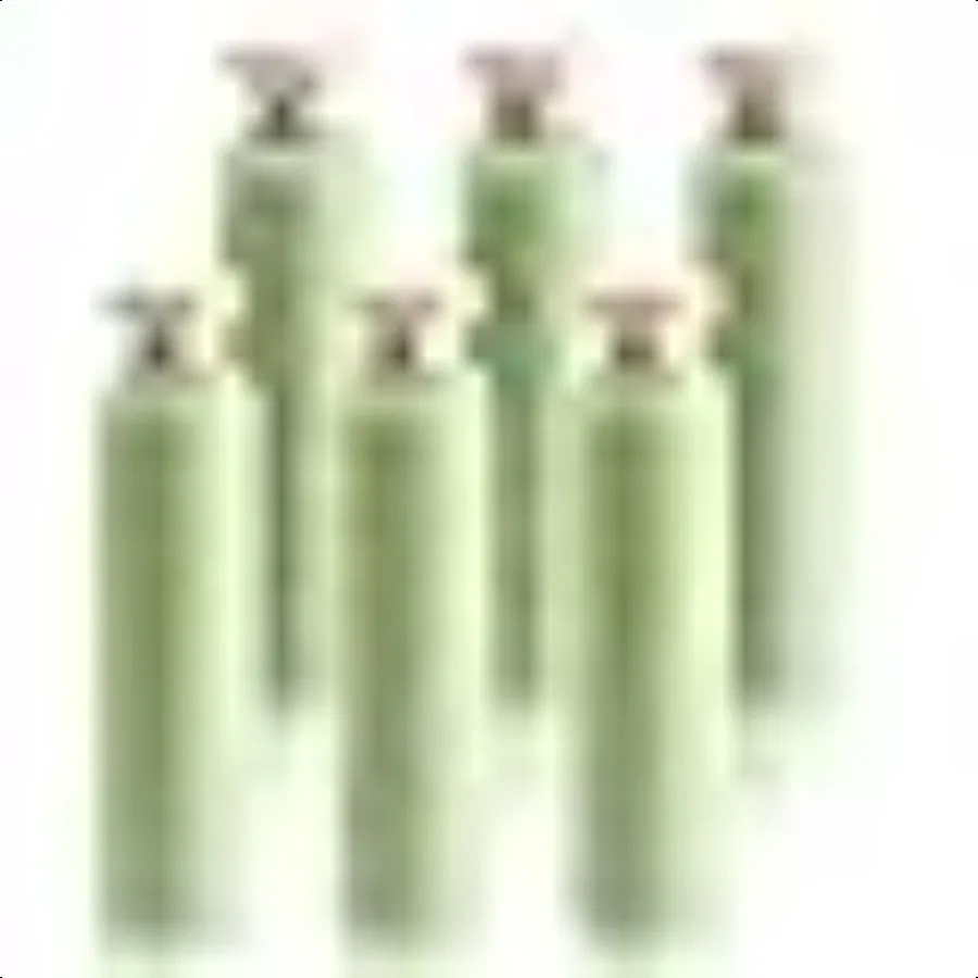 

6 Pack 8.8 oz Squeeze Bottles for Shampoo 260 ml Green Plastic Travel Bottles Flip Cap Refillable Reusable Containers for Toile