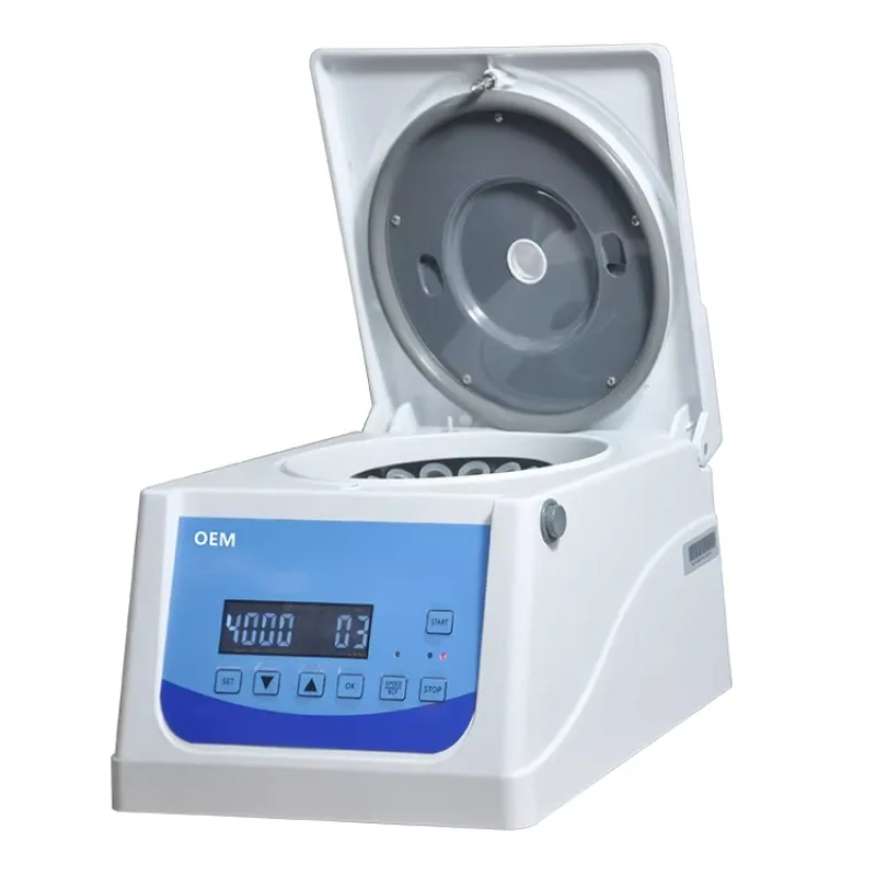 

Hot Sale OEM TD4D Clinical Lab Equipment DC Brushless Low Noise 4000rpm Auto Balance Angle Rotor 2200xg Low Speed Centrifuge
