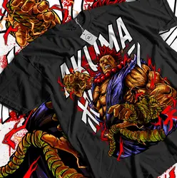 Akuma Gouki T-shirt Karate Video Games Fighting shirt Graphic Tee