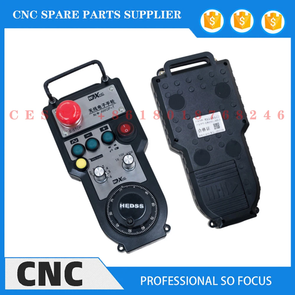 Wireless electronic handwheel CNC machining center Fanuc Baoyuan system CNC controller hand crank pulse generator