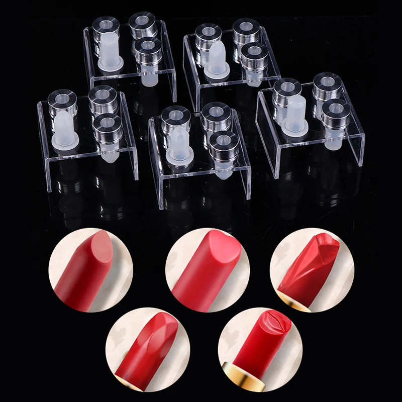 4 Cavities Simple Design DIY Makeup Cosmetics Lipstick Mould Silicone Lipstick Mold Making Tool