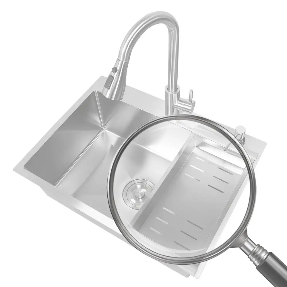 

Household Dishwasher Sinks Drop-In Multifunctional Sink with Faucet and Multiple Accessories for Laundry Room Bathroom Farmhouse