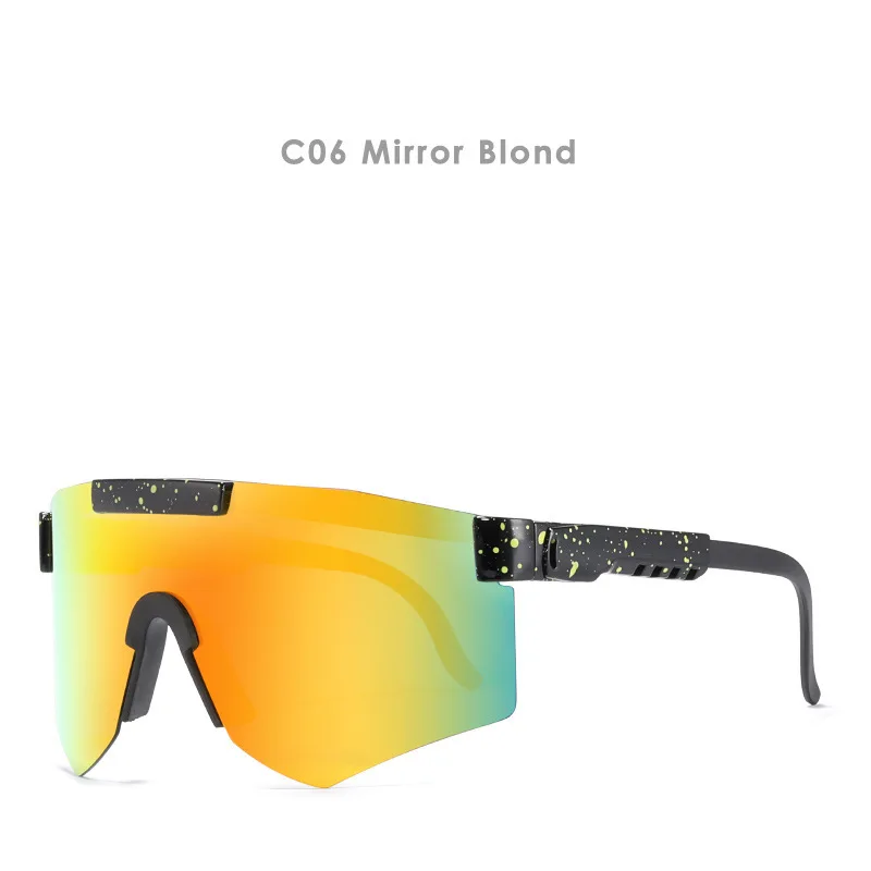 

Big Frame Sunglasses Polarized Oversized Fashion Goggle Windproof TR90 Safety Mirror Shades Original With Free Box