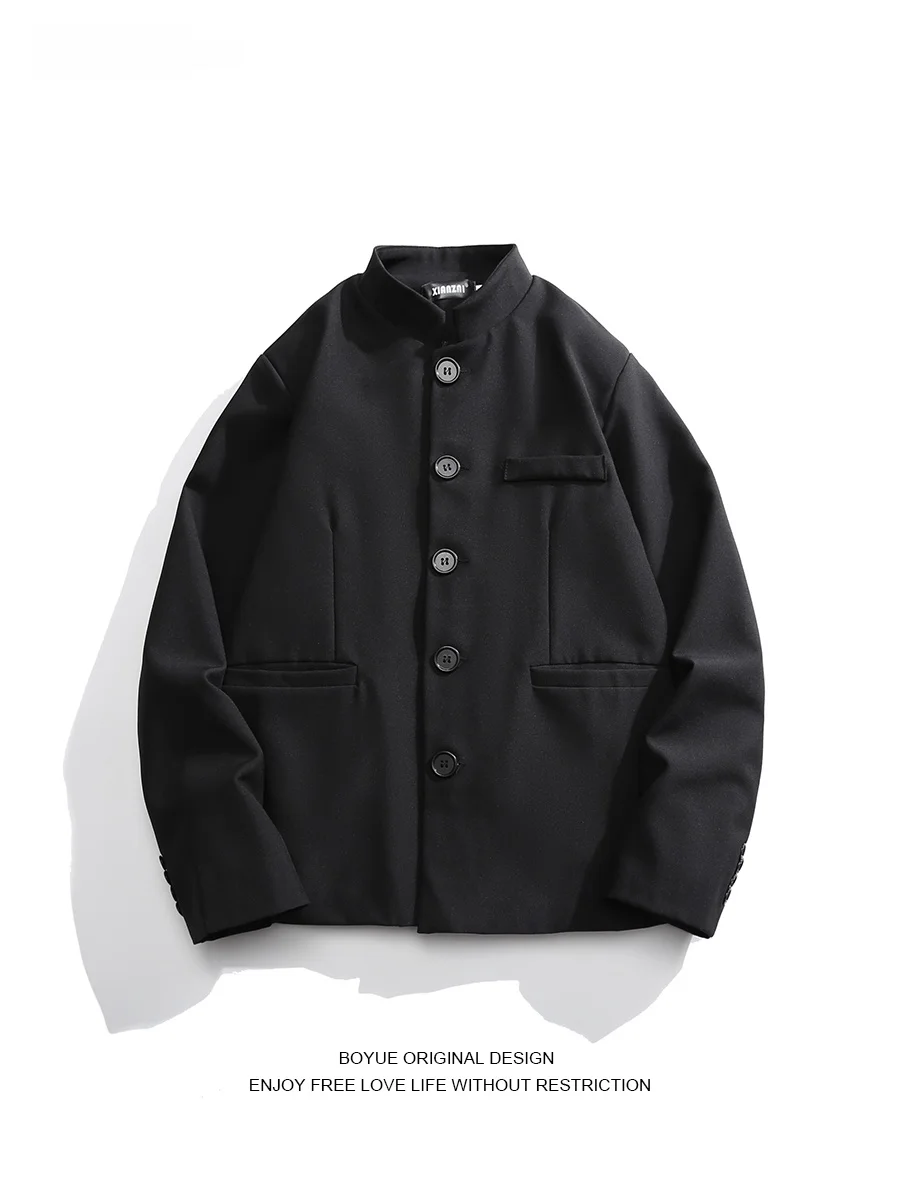 

Новый китайский повседневный молодежный мужской костюм Jaet Boyue с подплечниками, маленькое пальто для отдыха высокого класса