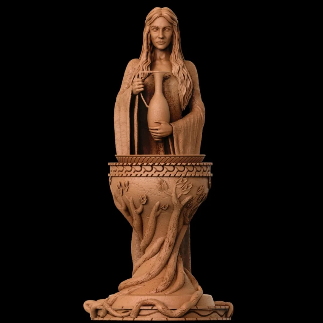 

1/24 Scale Resin Figure Assemble Model Kit The queen takes the bottle Unassembled and Unpainted 3D printing DIY toy 559