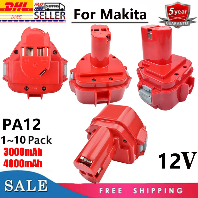 PA12 1220 1222 1234 3.0Ah/4.0Ah Replacement Batteries For Makita 12V battery Cordless Drill of screwdriver Power Tools Bateria