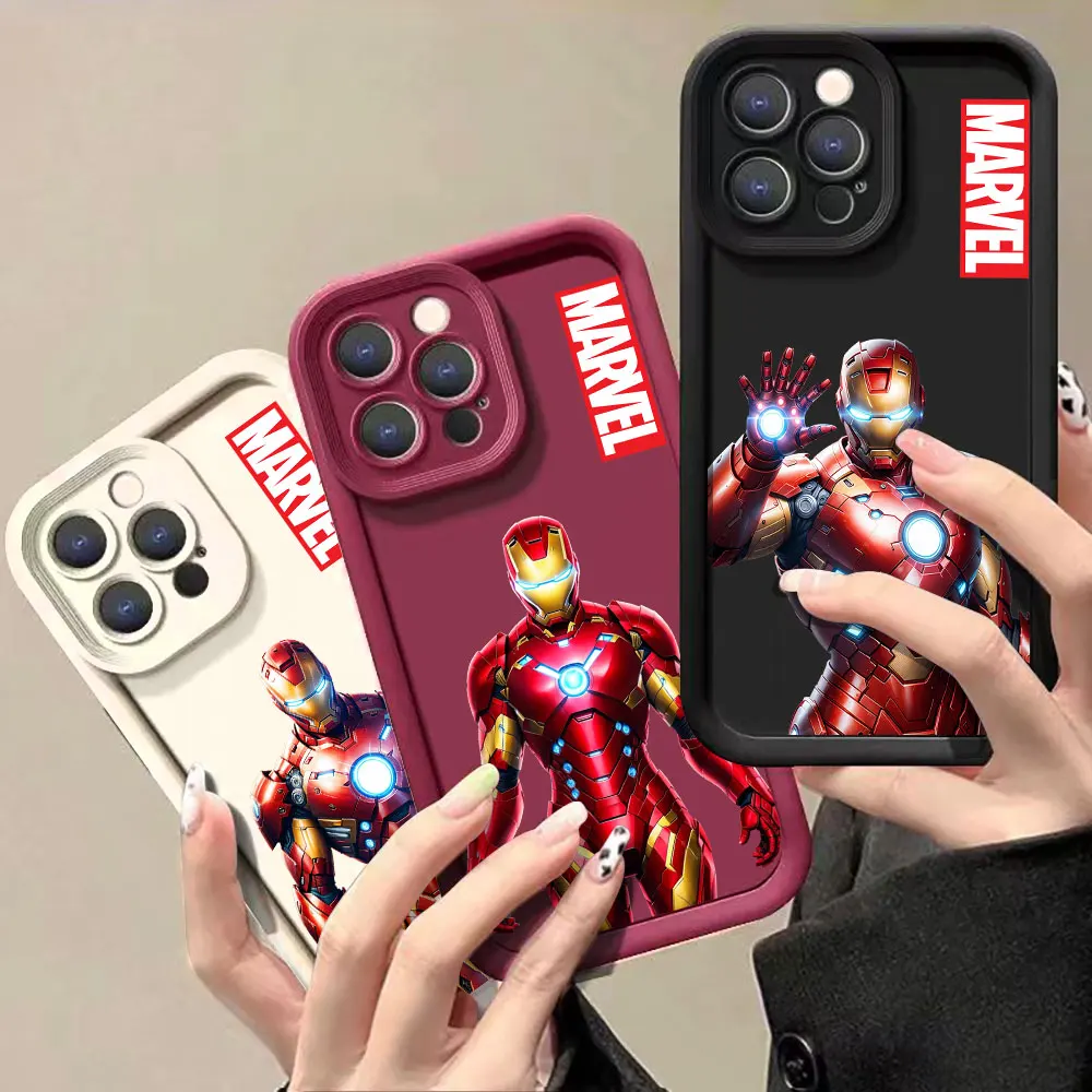 Marvel The Avengers Iron Man Phone Case For Infinix Note 40 30 12G96 VIP Hot 40 40I 30 30I 20 10 Pro Play Smart 8 7 6 5 5G Cover