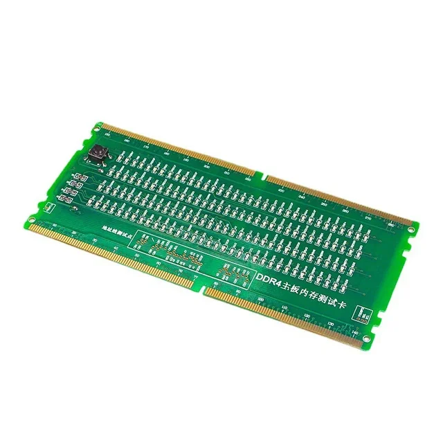 Karta testowa DDR4 RAM Gniazdo pamięci LED Tester analizatora naprawy płyty głównej komputera stacjonarnego