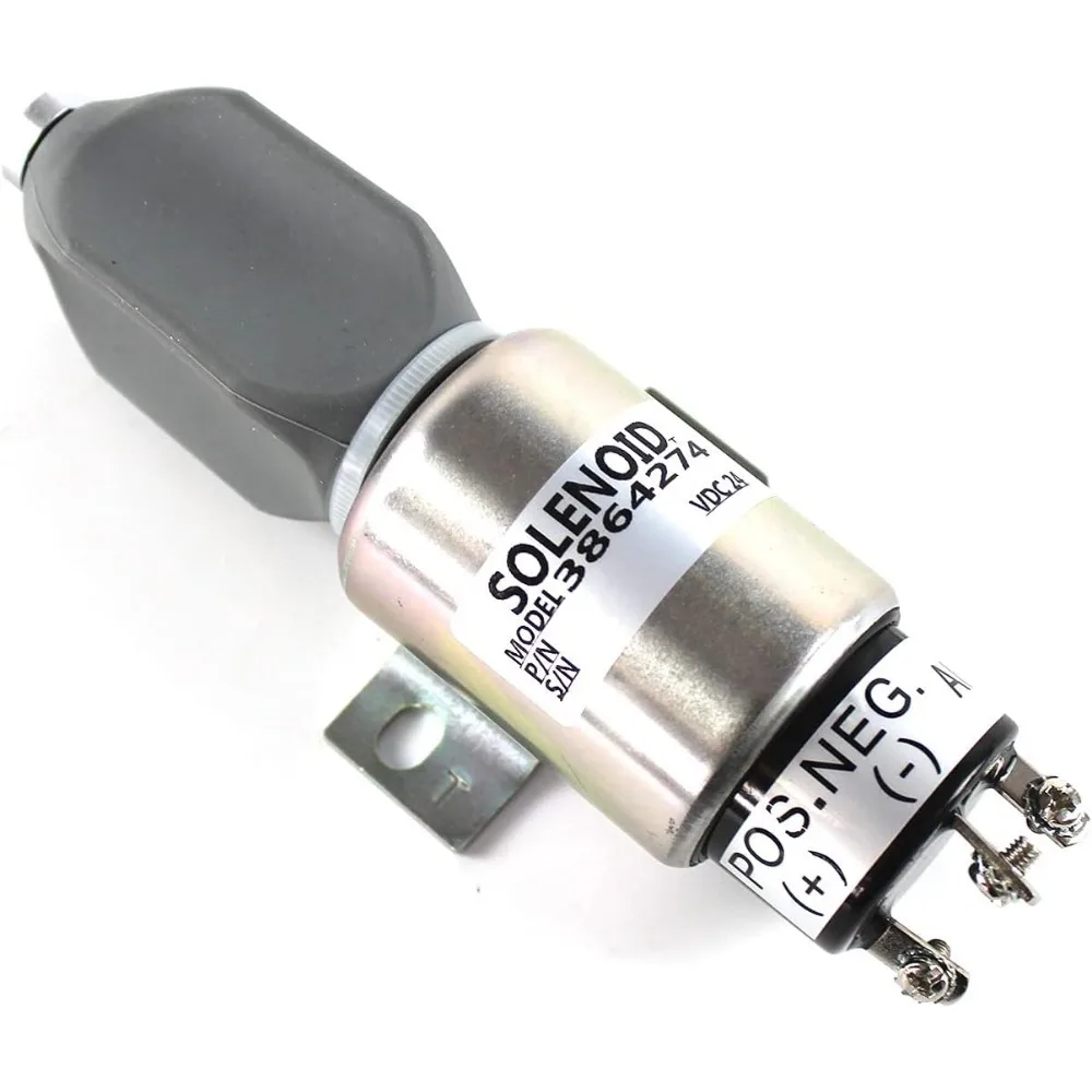 

3864274 1751-2467U1B1S5A SA-3933-24 SA-3766T-24 Fuel Shut Off Solenoid 12V Stop Solenoid Valve work for Cummins Diesel 1751ES-24