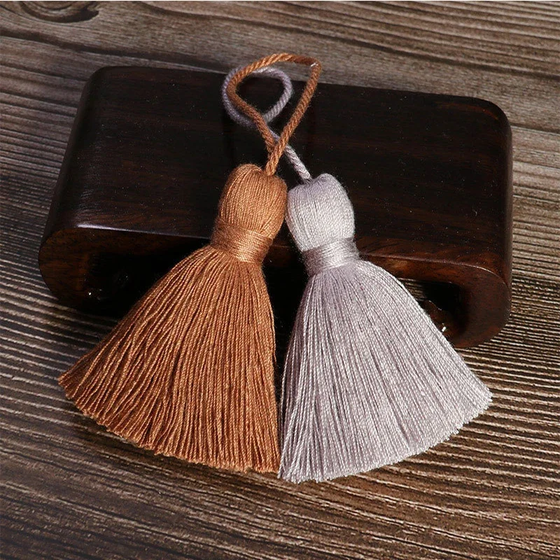 2/5Pcs Tassel Bookmarks pendant Charms Crafts Pure cotton Tassels Brush For DIY Jewelry Making Accessories Embellish curtain