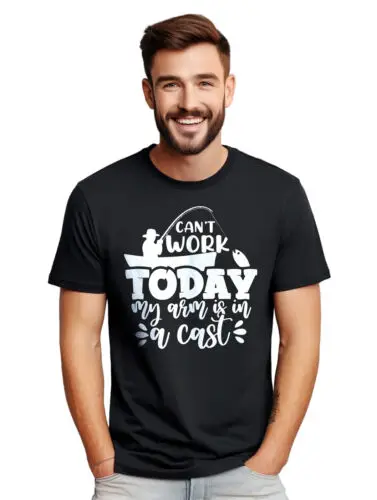 

Can't Work Arm Cast t-shirt - Funny and Cast-tastic! Funny t-shirt, Unisex Print