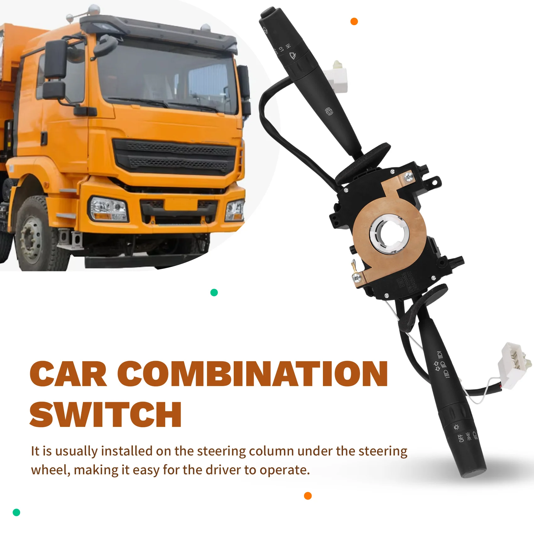 

ABHY-Car Combination Switch DZ96189584636 For M3000H3000 For SHACMAN Truck M3000 LHD