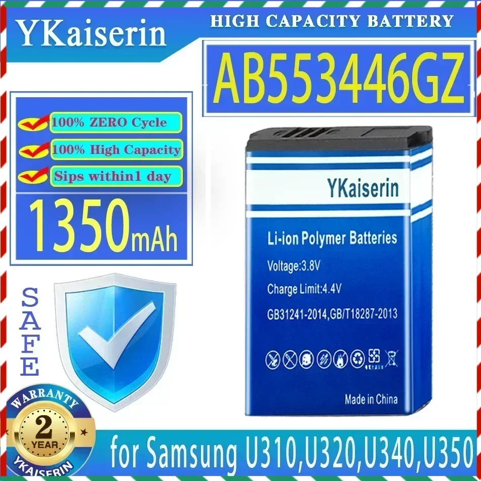 

YKaiserin 1350mAh Battery AB553446GZ For Samsung/for Verizon SCH-U310 U320 U340 U350 U360 SCH-U365 SCH-U410 SCH-U430 SCH-U620