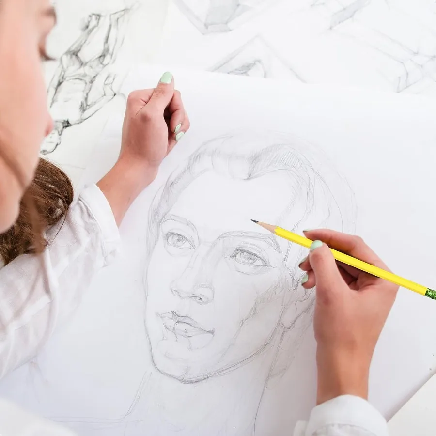 60 قطعة أقلام رصاص HB 2 أقلام رصاص خشبية غير شحذ مع ممحاة قلم رصاص سداسي لطيف جرافيت رقم 2 قلم للبالغين هدية امتحان Sc