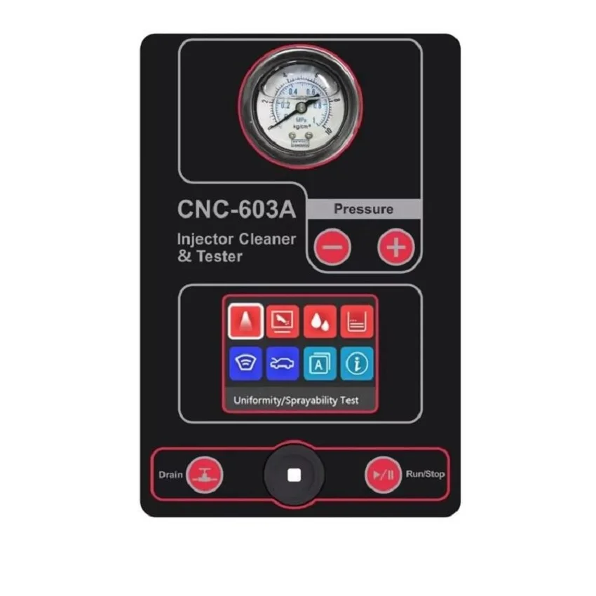 CNC-603A For Launch 4/6 Cylinder Fuel Injector Tester Exclusive Ultrasonic Fuel Injector Cleaner Cleaning Machine CNC603A