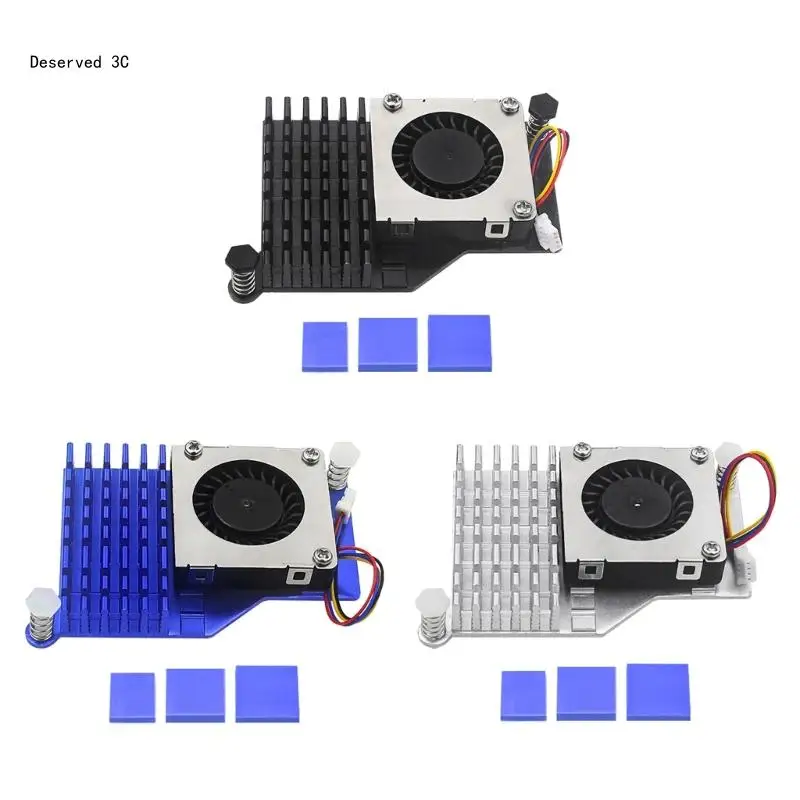 

For RPi 5 Active Coolers Active Cooling Software Control Cooling Heatsinks with Adjustment Speeding Cooling Fan