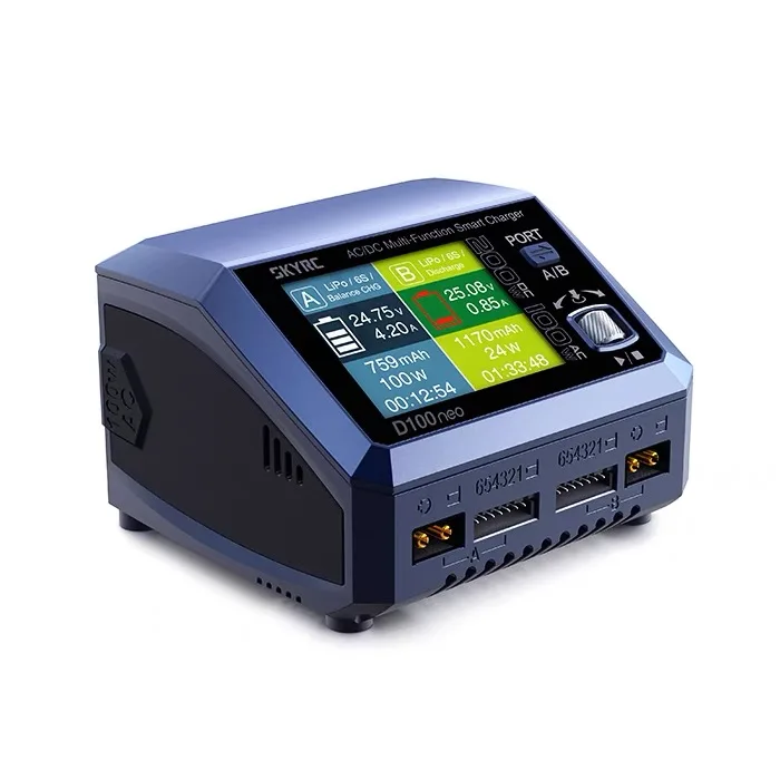 

Умное быстрое зарядное устройство для SkyRC D100neo SK-100199 AC100W DC200W LiPo/Life/LiIon/LiHV NiMH NiCd аккумулятор Быстрое зарядное устройство RC Модель DIY