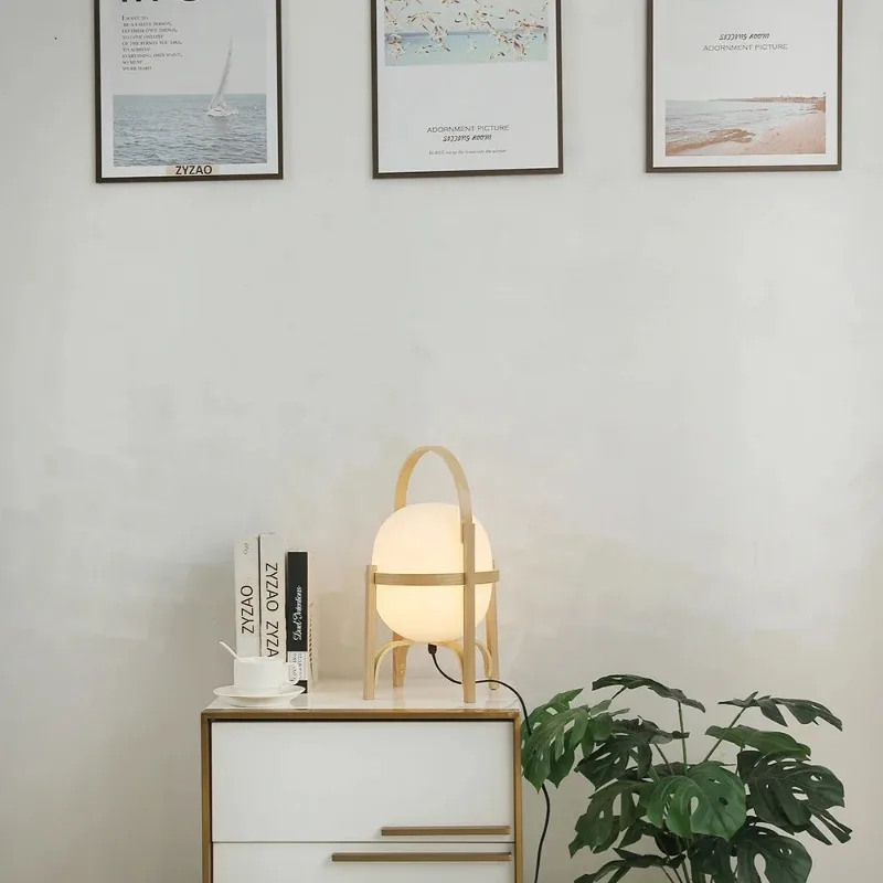 الخشب الجدول مصباح السرير مصباح غرفة النوم ديكور المنزل بسيط الجدول دراسة ضوء طالب القراءة تركيب المصابيح غرفة المعيشة الديكور #6