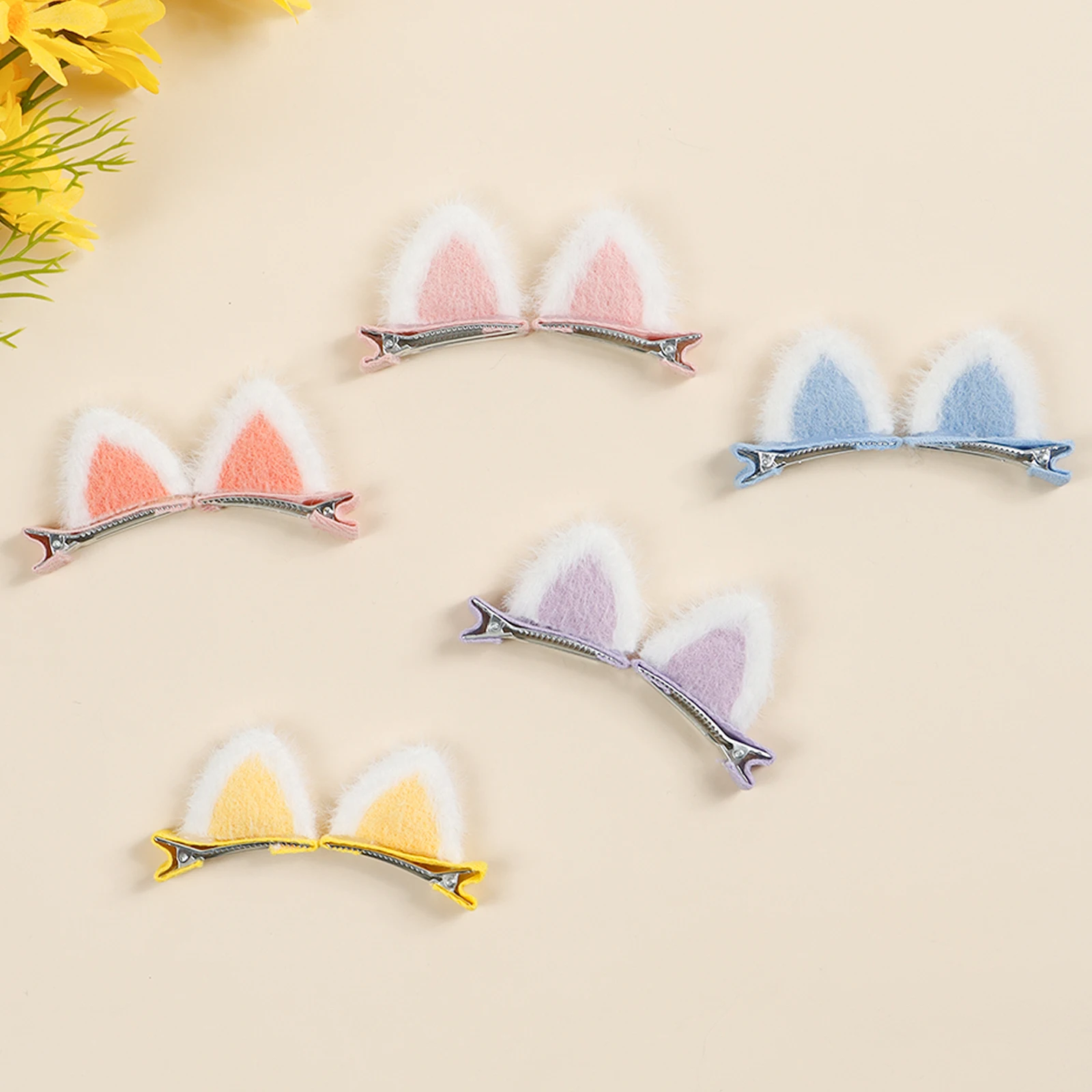 10 шт., плюшевая заколка для кошачьих ушей для маленьких девочек, декор для фотографий, милый аксессуар для волос, детская праздничная одежда, заколки для ушей, модная шпилька для подростков
