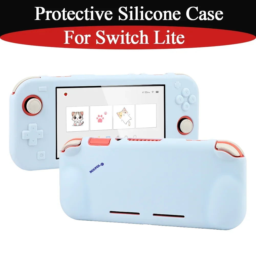 Voor Switch Lite 9 kleuren Stijlvolle beschermende siliconen hoes Vervanging antislip shell cover voor Switch Lite Game Accessoire-onderdelen