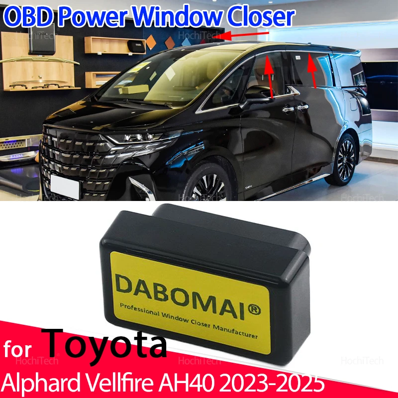 

For Toyota Alphard Vellfire AH40 2023 2024 2025 Car OBD Auto Window Lifter Closer Sunroof Modification Controller Accessories
