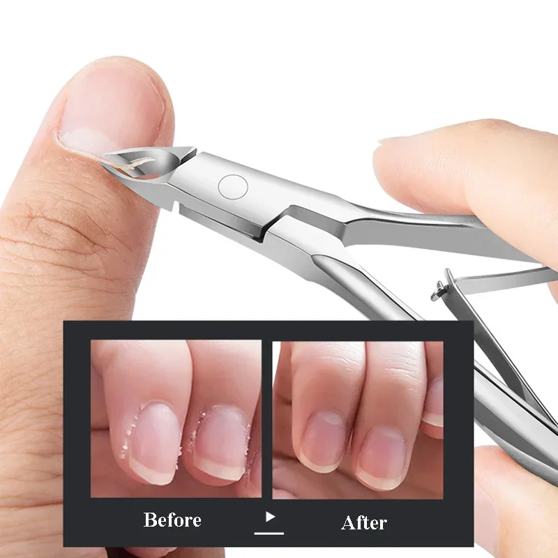 Nail Professional Stainless Steel Nail Cutter Scissor Nippers Muti Function Cuticle Pusher Remover Foot Care Manicure Tools Kits