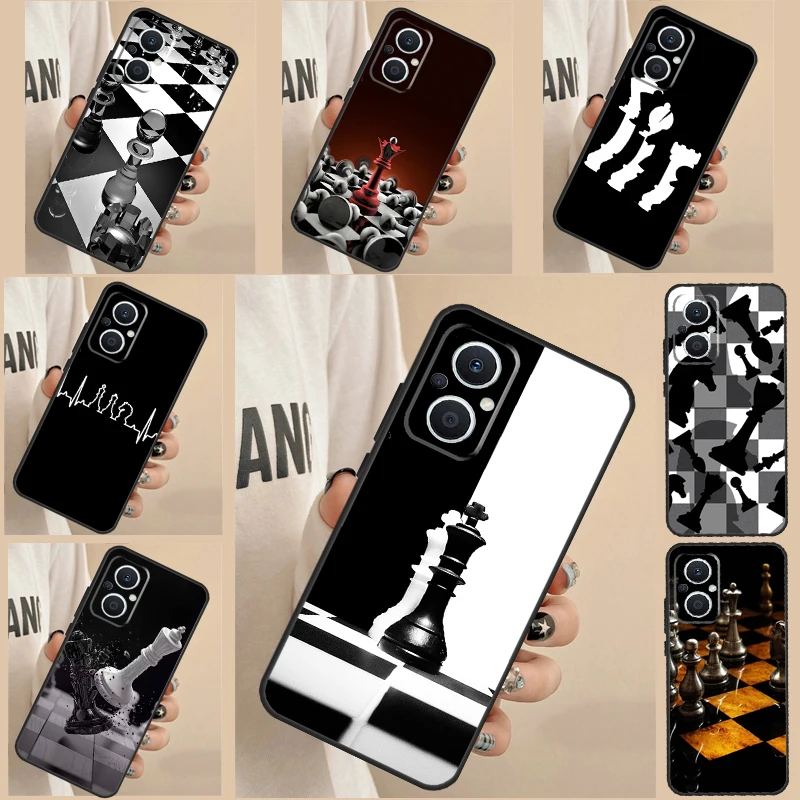 Chess Board Phone Case For OPPO Find X3 Lite X5 X6 Pro X2 Neo Reno 3 4 5 6 7 8 Lite 4Z 5Z 2Z 8T Cover