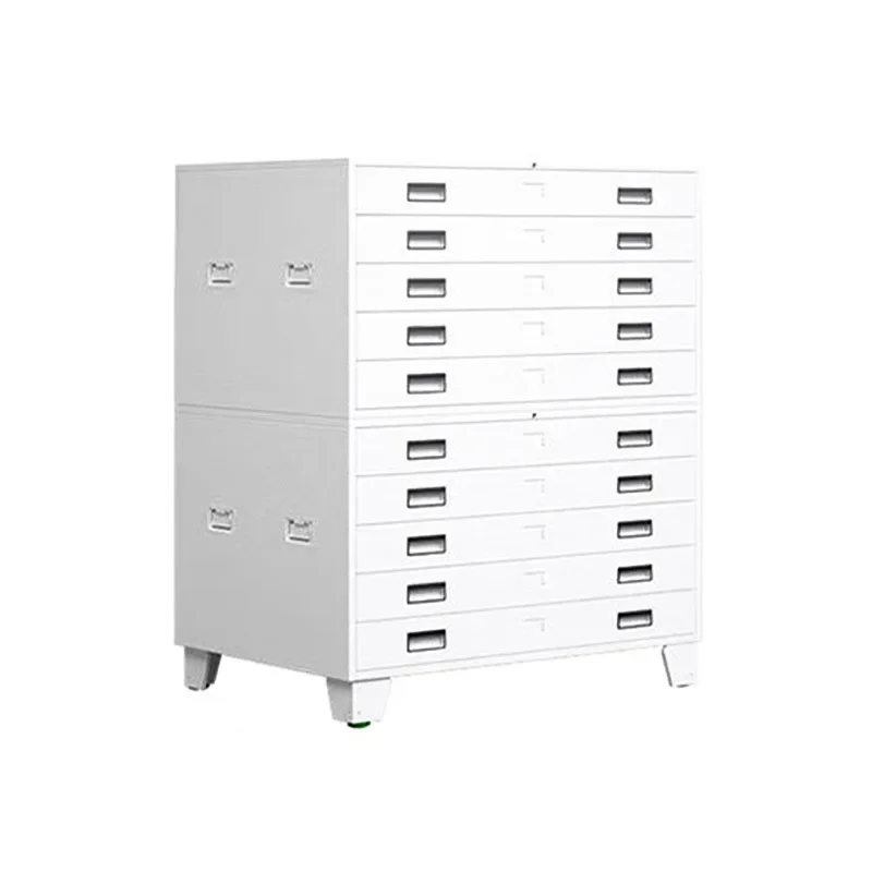 LMM3 Steel Base Chart Cabinet Thickened Drawer File Engineering Data Storage Cabinet