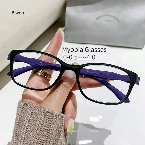 Imagen 1 del producto 0-50-100-150...-400 Gafas ultraligeras para miopía, nuevas gafas terminadas para miopía, gafas TR90 para leer miopía