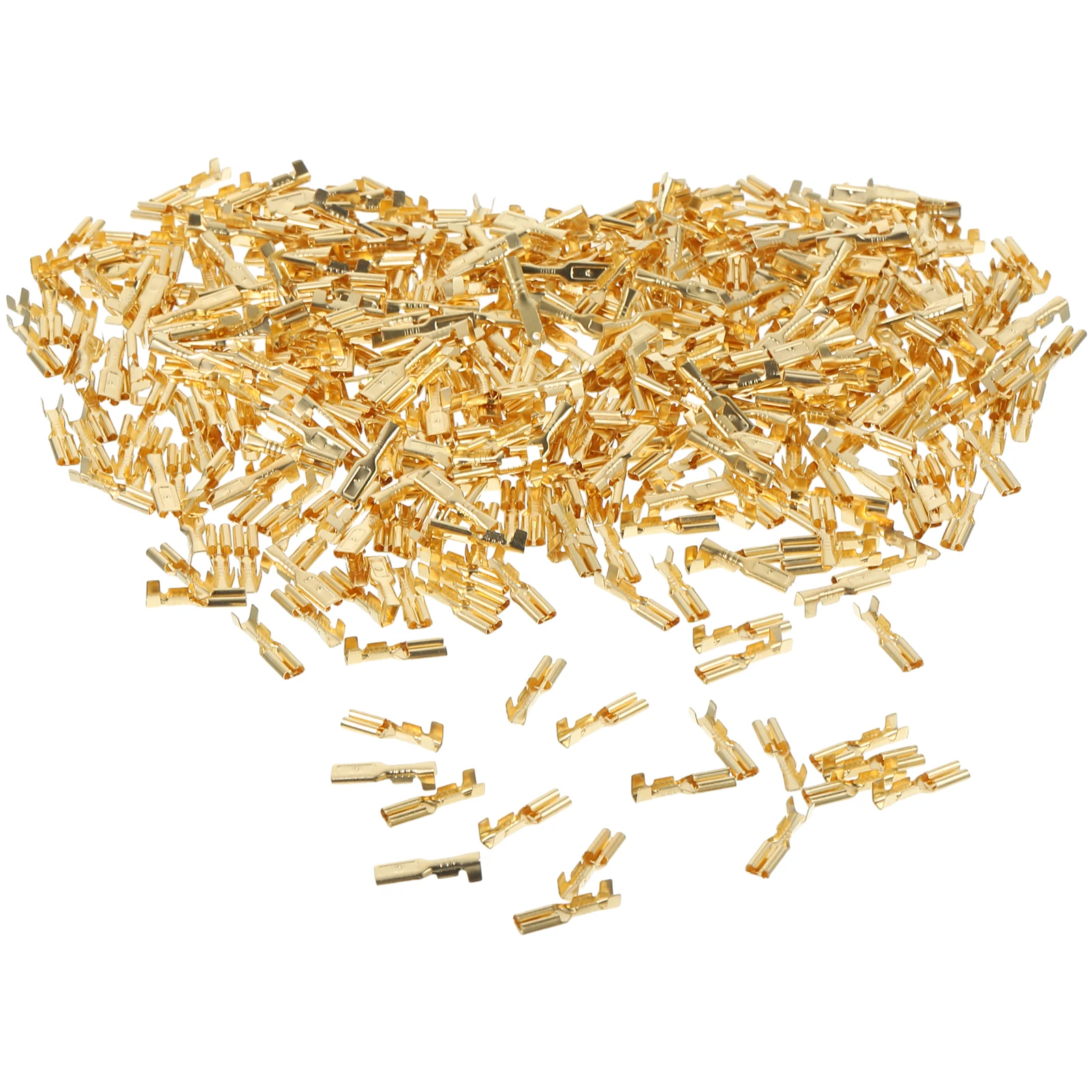

1000pcs Crimp Connector 2.8Mm Spade Connector Quick Splice Wire Terminals Copper Automotive Electronic Household Press Terminal