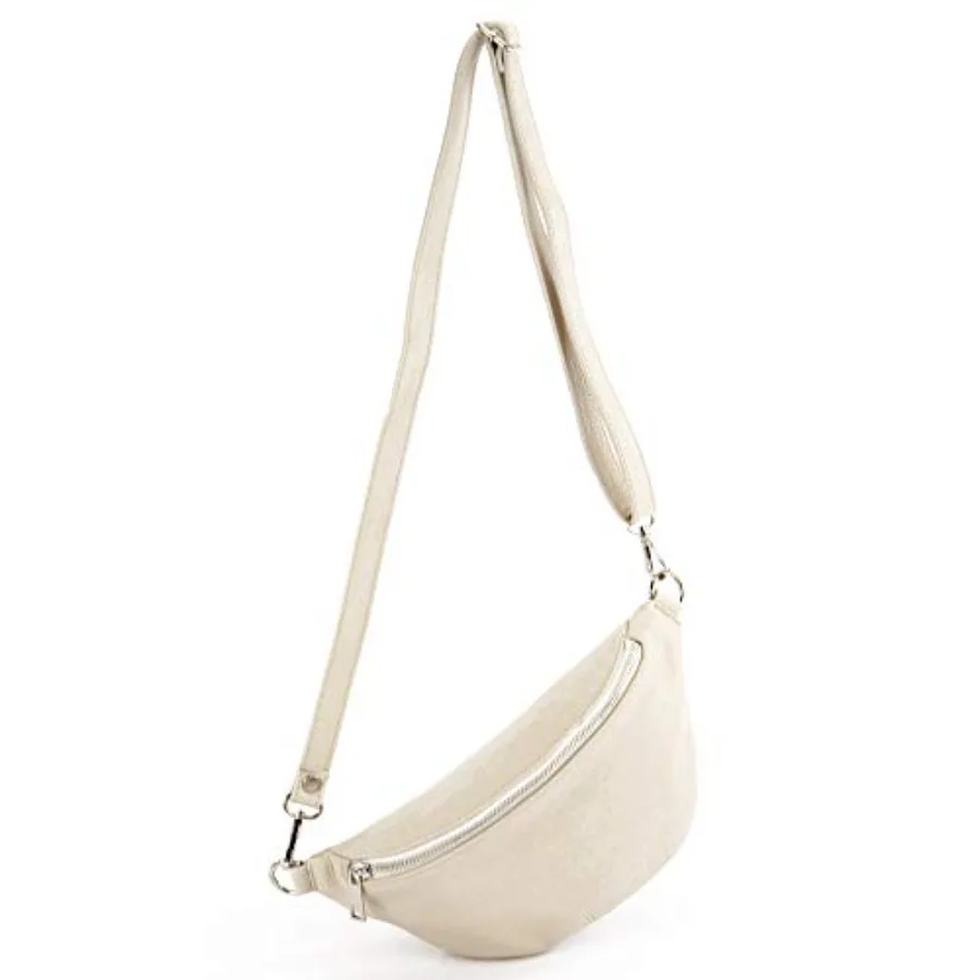 

T211 - Italian hip bag bum bag chest bag small made of soft leather
